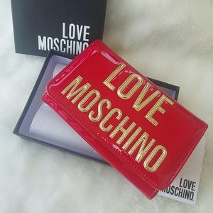 LOVE MOSCHINO red wallet